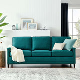 Ashton Upholstered Fabric Sofa Teal EEI-4982-TEA