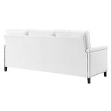 Ashton Upholstered Fabric Sofa White EEI-4982-WHI