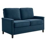 Ashton Upholstered Fabric Loveseat Azure EEI-4985-AZU