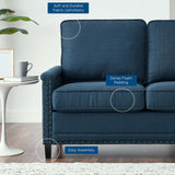 Ashton Upholstered Fabric Loveseat Azure EEI-4985-AZU