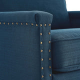 Ashton Upholstered Fabric Armchair Azure EEI-4988-AZU