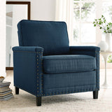 Ashton Upholstered Fabric Armchair Azure EEI-4988-AZU