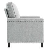 Ashton Upholstered Fabric Armchair Light Gray EEI-4988-LGR