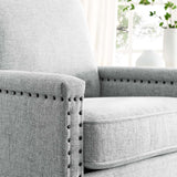 Ashton Upholstered Fabric Armchair Light Gray EEI-4988-LGR