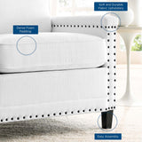 Ashton Upholstered Fabric Armchair White EEI-4988-WHI