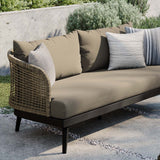 Modway Furniture Meadow Outdoor Patio Sofa XRXT Natural Taupe EEI-4989-NAT-TAU