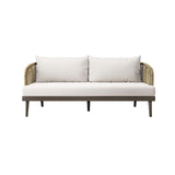 Modway Furniture Meadow Outdoor Patio Sofa XRXT Natural White EEI-4989-NAT-WHI