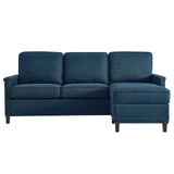 Ashton Upholstered Fabric Sectional Sofa Azure EEI-4994-AZU