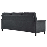 Ashton Upholstered Fabric Sectional Sofa Charcoal EEI-4994-CHA
