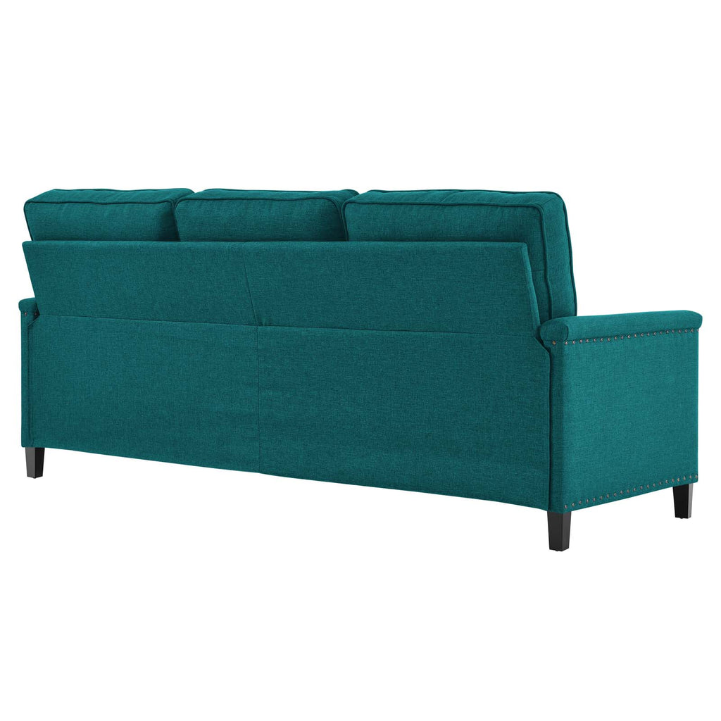Ashton Upholstered Fabric Sectional Sofa Teal EEI-4994-TEA