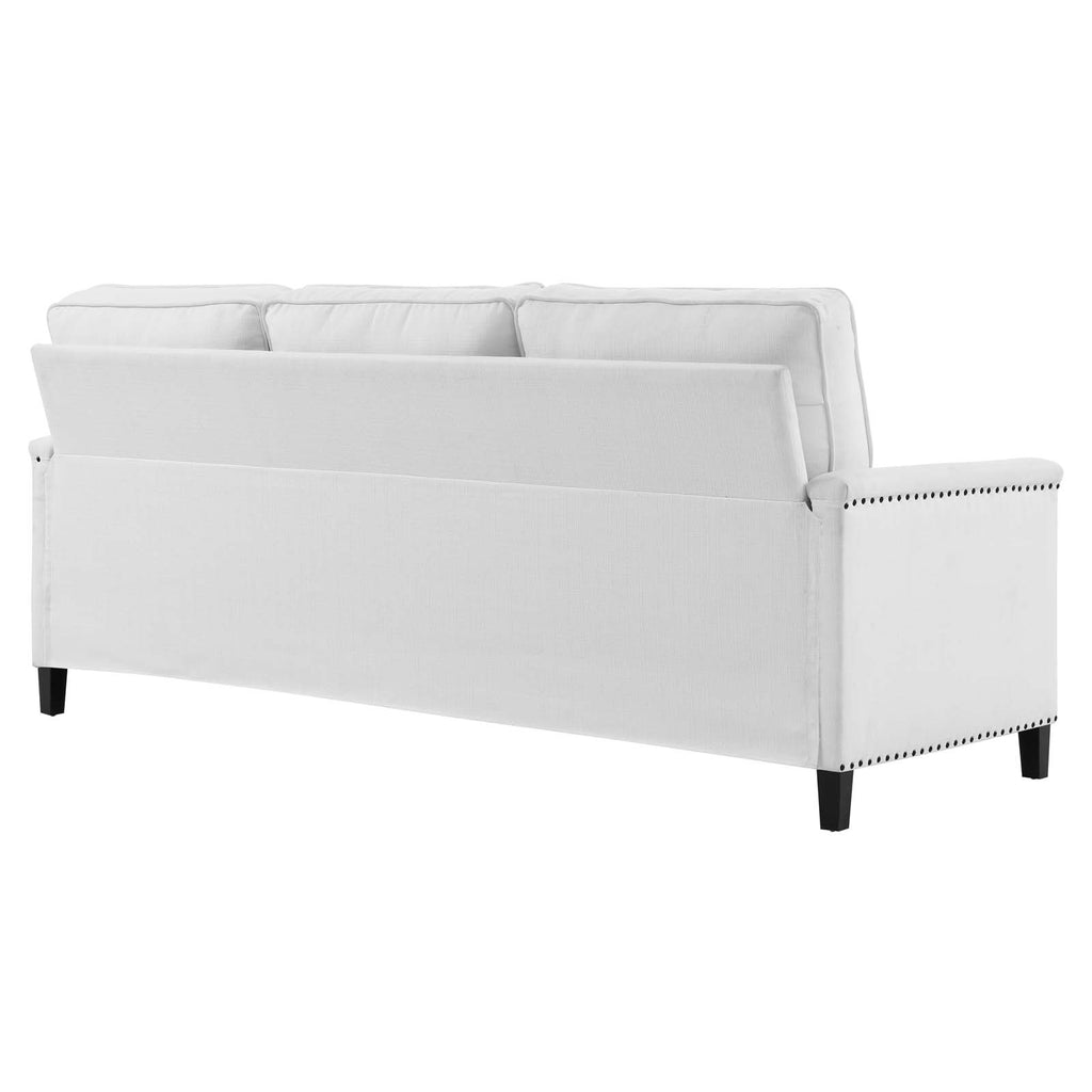Ashton Upholstered Fabric Sectional Sofa White EEI-4994-WHI