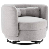 Relish Fabric Upholstered Upholstered Fabric Swivel Chair