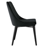 Viscount Performance Velvet Dining Chair Black EEI-5009-BLK