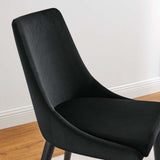Viscount Performance Velvet Dining Chair Black EEI-5009-BLK