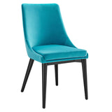Viscount Performance Velvet Dining Chair Blue EEI-5009-BLU