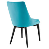 Viscount Performance Velvet Dining Chair Blue EEI-5009-BLU