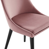 Viscount Performance Velvet Dining Chair Dusty Rose EEI-5009-DUS