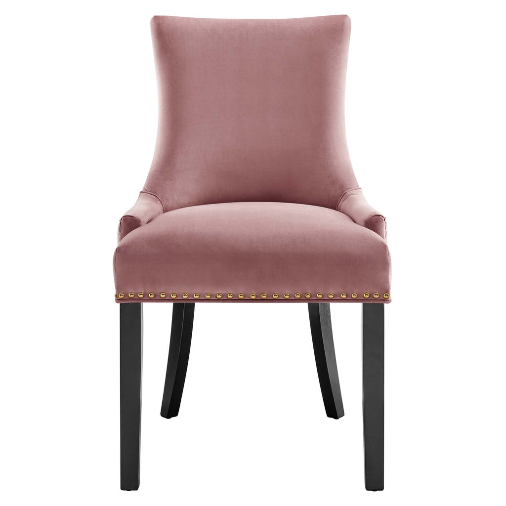 Marquis Performance Velvet Dining Chairs - Set of 2 Dusty Rose EEI-5010-DUS