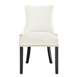 Marquis Performance Velvet Dining Chairs - Set of 2 White EEI-5010-WHI