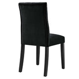 Duchess Performance Velvet Dining Chairs - Set of 2 Black EEI-5011-BLK