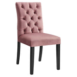 Duchess Performance Velvet Dining Chairs - Set of 2 Dusty Rose EEI-5011-DUS