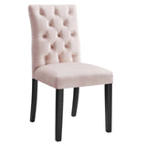Duchess Performance Velvet Dining Chairs - Set of 2 Pink EEI-5011-PNK