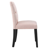 Duchess Performance Velvet Dining Chairs - Set of 2 Pink EEI-5011-PNK