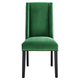 Baron Performance Velvet Dining Chairs - Set of 2 Emerald EEI-5012-EME