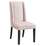 Baron Performance Velvet Dining Chairs - Set of 2 Pink EEI-5012-PNK