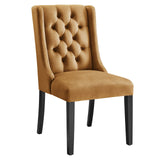 Baronet Performance Velvet Dining Chairs - Set of 2 Cognac EEI-5013-COG