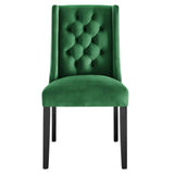 Baronet Performance Velvet Dining Chairs - Set of 2 Emerald EEI-5013-EME