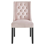 Baronet Performance Velvet Dining Chairs - Set of 2 Pink EEI-5013-PNK