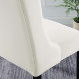 Baronet Performance Velvet Dining Chairs - Set of 2 White EEI-5013-WHI
