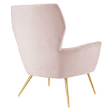 Renata Button Tufted Performance Velvet Armchair Pink EEI-5020-PNK