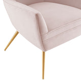 Renata Button Tufted Performance Velvet Armchair Pink EEI-5020-PNK