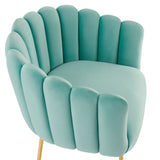 Sanna Channel Tufted Performance Velvet Armchair Mint EEI-5024-MIN