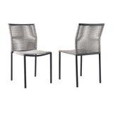 Modway Furniture Serenity Outdoor Patio Chairs Set of 2 XRXT Light Gray EEI-5032-LGR