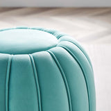 Modway Furniture Celebrate Channel Tufted Performance Velvet Ottoman XRXT Mint EEI-5034-MIN