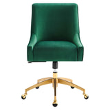 Modway Furniture Discern Performance Velvet Office Chair XRXT Green EEI-5079-GRN
