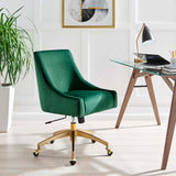 Modway Furniture Discern Performance Velvet Office Chair XRXT Green EEI-5079-GRN