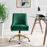 Modway Furniture Discern Performance Velvet Office Chair XRXT Green EEI-5079-GRN