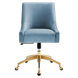 Modway Furniture Discern Performance Velvet Office Chair XRXT Light Blue EEI-5079-LBU