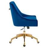 Modway Furniture Discern Performance Velvet Office Chair XRXT Navy EEI-5079-NAV