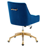 Modway Furniture Discern Performance Velvet Office Chair XRXT Navy EEI-5079-NAV