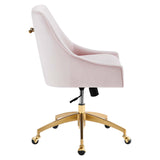 Modway Furniture Discern Performance Velvet Office Chair XRXT Pink EEI-5079-PNK