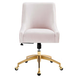 Modway Furniture Discern Performance Velvet Office Chair XRXT Pink EEI-5079-PNK