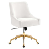 Modway Furniture Discern Performance Velvet Office Chair XRXT White EEI-5079-WHI