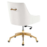 Modway Furniture Discern Performance Velvet Office Chair XRXT White EEI-5079-WHI