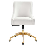 Modway Furniture Discern Performance Velvet Office Chair XRXT White EEI-5079-WHI