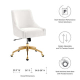 Modway Furniture Discern Performance Velvet Office Chair XRXT White EEI-5079-WHI